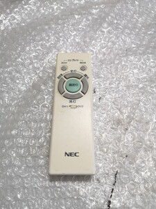 NEC 型番不明 照明リモコン 中古 綺麗 クリック