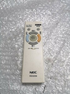 NEC RE0209 照明リモコン 中古 綺麗 クリック