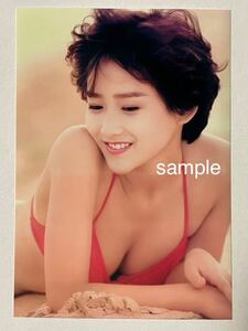  Okada Yukiko L stamp photograph idol 1110