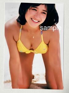  Okada Yukiko L штамп фотография идол 1256