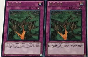 遊戯王 レア 罠 2枚セット 重力崩壊 STBL