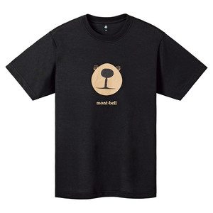 モンベル mont-bell WIC.T モンタベア フェイス Tシャツ #1114735 ブラック Lサイズ 新品