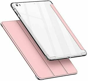 iPad Air2/Air1/iPad 2018/2017通用ケース 9.7インチ 透明 ソフトカバー オートスリープ機能 PUレ