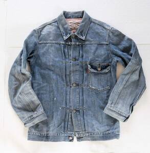 Levi's リーバイス ジージャン G 1stタイプ ファースト TYPE I 506XX 復刻 レプリカ デニムジャケット トラッカー 縦落ち シンチバック M