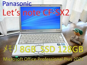Let's Note CF-SX2 JETDR (Core i5-3320M 2.6GHz/8GB/SSD 128GB/Wi-Fi/Windows10 Pro) / Office2021