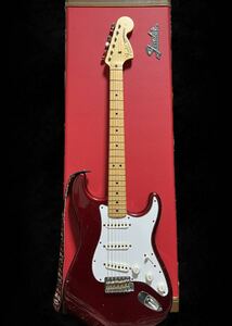  последний лот приписка Fender custom shop MBS mark kendrick 1968 STRATOCASTER RELIC &amp; Fender Classic Series Wood Case Strat/Tele, Fiesta Red