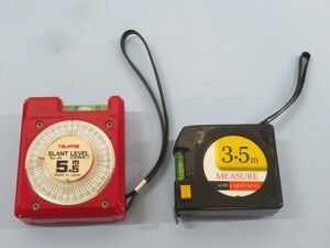 2個セット/スケール■Tajimaなど SLL-55 コンベックス タジマ スラントコンベ 5.5m 3.5m 工具 USED 94195■！！