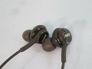 ■AKG/SAMSUNG Type-C有線イヤホン ブラック アーカーゲー サムスン FM AAN827H USED 94199■！！