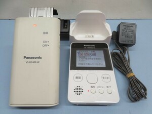 ■Panasonic VS-DC400-W ワイヤレスドアカメラ パナソニック セキュリティー用品 モニター アダプター 電池付き USED 94325■！！