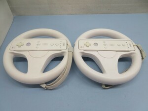 2 pcs. set *Nintendo RVL-003/RVL-024 Wii remote control / steering wheel Nintendo nintendo with strap .USED 94363*!!