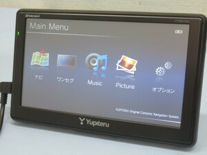 6V型★Yupiteru YPB618si ポータブルカーナビ ワンセグ内蔵 ユピテル カー用品 車載ケーブル付き USED 94441★！！