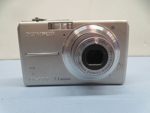 710万画素☆OLYMPUS FE-220 デジタルカメラ バッテリー、充電器付き オリンパス 動作品 94468☆！！