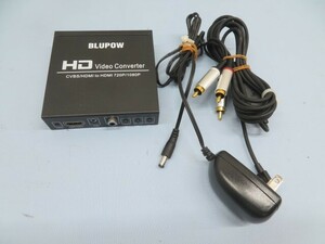 ■BLUPOW CVBS/HDMI to HDMI 720P/1080P HDビデオコンバーター HDMIコンバーター 変換アダプター アダプター付き 94445■！！