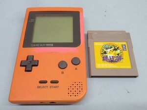 ソフト付き☆Nintendo ゲームボーイポケット ポケットモンスター ピカチュウ ニンテンドー 任天堂 動作品 94632☆！！