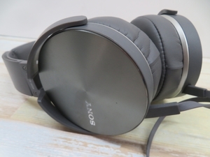 ★SONY MDR-XB950 ステレオヘッドホン グレー ソニー ヘッドフォン 動作品 95270★！！