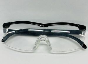 F206-SB4-1327 ◎ 眼鏡 めがね メガネ 拡大鏡 メガネ型ルーペ 老眼鏡 ファッション小物