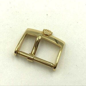 T810-I48-869* ROLEX Rolex PLAQUEG tail pills approximately 1.9×1.8cm width approximately 16mm wristwatch accessory Gold buckle ⑧