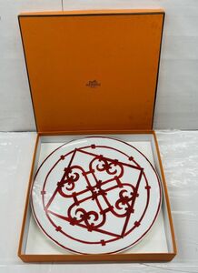 I202-G18-98 HERMES エルメス 大皿 飾り皿 盛り皿 器 プレート 洋食器 箱付き