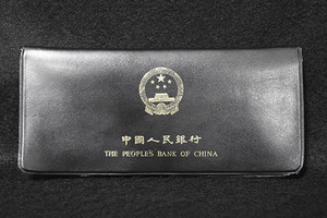  【光成】1980年・黒ケース「中華人民銀行・7種貨幣ミントセット」美品・保証品
