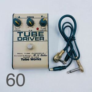 4Ｅ094 Tube Works チューブワークス TUBE DRIVER 9VDC エフェクター ギター周辺機器 音響機器 