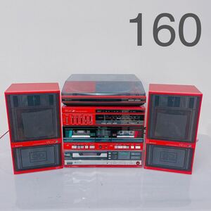 4H038 SANYO サンヨー オーディオ コンポ DC-WO5CD レッド 赤 