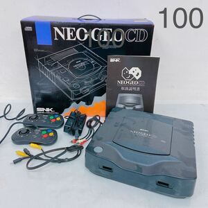 5D025 SNK NEO・GEO CD ネオジオ 本体 コントローラー セット CD-TO1 ゲーム機 取説 元箱付