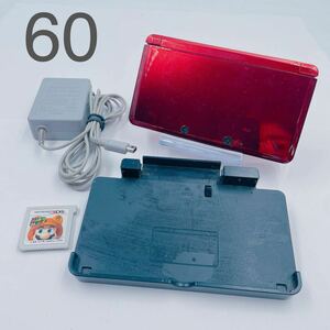 5H038 Nintendo 任天堂 ニンテンドー 3DS 本体 CTR-001 super Mario 3D Land ソフトセット 付属品付 