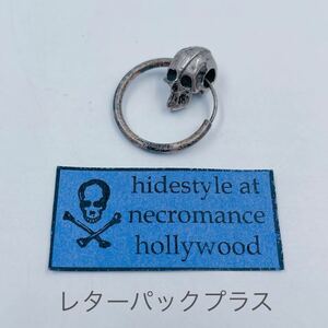 5H036 X JAPAN エックスジャパン hide ピアス ネクロマンス ドクロ 骸骨 silver シルバー