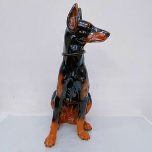 4B064 ドーベルマン 置物 犬 人形 オブジェ インテリア 犬の置物 の画像2