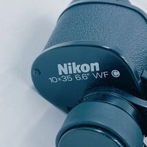 5A006 Nikon ニコン 双眼鏡 望遠鏡 10×35 6.6° WF 613443 レンズ ソフトケース付_画像6