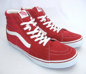 VANS スケートハイ SK8HI ハイカット RED メンズ30ｃｍ スケートボードシューズ