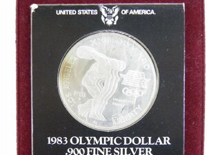 1983年 ロサンゼルスオリンピック記念銀貨 SILVER900