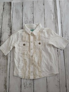  is kaHAKKA KIDS tops long sleeve western shirt 100cm girl child clothes 