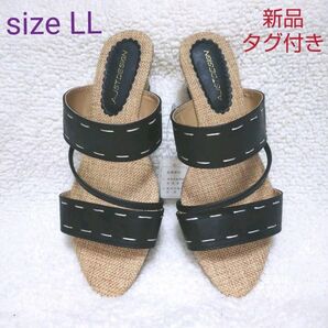 ウェッジサンダル LLsize【新品・タグ付き】