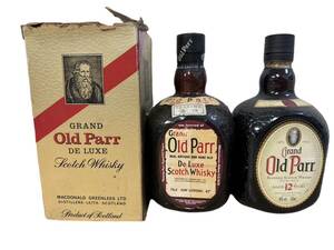 未開栓 Grand Old Parr グランド オールド パー 12年 デラックス 43％ 750ml / 40％ 750ml 2本セット