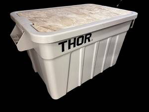 THOR LARGE TOTES WITH LID 75L/ coyote color container box solar ji tote bag tabletop attaching 
