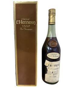 【未開栓】旧ボトル コニャック Hennessy ヘネシー VSOP ファインシャンパーニュ クリアボトル ブランデー 700ml 40% バーコードなし