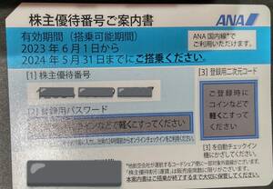 ANA株主優待券 5月31日迄