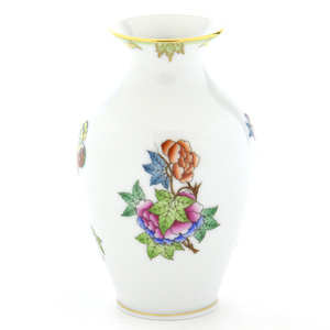 Art hand Auction Herend Victoria Bouquet Variation décorative (1) Vase (07003) Vase décoratif en porcelaine peint à la main, vase à fleurs, arrangement de fleurs, ornement, fait en Hongrie, Herend tout neuf, meubles, intérieur, Accessoires intérieurs, vase