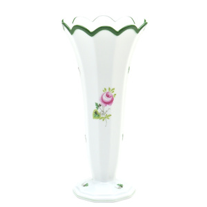 Art hand Auction Herend Vienna Rose Vase (07075) Hand-painted porcelain decorative vase, flower vase, trumpet-shaped, flower vase, ornament, made in Hungary, brand new, Herend, furniture, interior, Interior accessories, vase