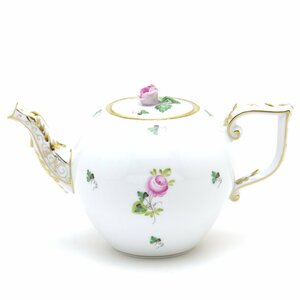 Art hand Auction Herend Teapot (1.0L) Vienna Rose Simple Rose Decoration Handmade Hand-painted Western Tableware Made in Hungary Brand New Herend, Western-style tableware, Tea utensils, pot