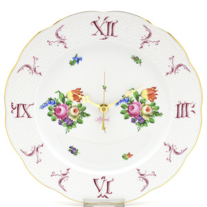 Art hand Auction Herend Wall Clock Bouquet of Tulips (BT-1) Hand-painted Porcelain Wall Clock Ornament Picture Plate Made in Hungary Brand New, Table clock, Wall clock, Wall clock, wall clock, analog