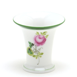 Art hand Auction Herend Vienna Rose Mini Vase (06456) Porcelain Hand-painted Flower Vase Ornament Made in Hungary Brand New Herend, furniture, interior, Interior accessories, vase