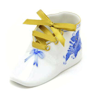 Art hand Auction Herend Shoe Figurine, Apony Blue, Baby Shoes, Handmade, Hand-painted, Porcelain, Ornament, Free Shipping, Made in Hungary, Brand New, Herend, Interior accessories, ornament, others