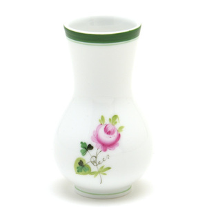 Art hand Auction Herend Vienna Rose Mini Vase (07012) Ornement de vase à fleurs en porcelaine peint à la main fabriqué en Hongrie Tout nouveau Herend, meubles, intérieur, Accessoires intérieurs, vase