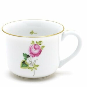 Art hand Auction Herend Wiener Rose Schlichte Tasse Handbemaltes Porzellan Westliches Geschirr Kaffee/Tee/Milchtasse Geschirr Blumenmuster Made in Hungary Brandneu Herend, Tee-Utensilien, Becher, Keramik