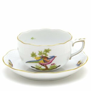 Art hand Auction Herend Teacup & Saucer Pheasant (FS-3) Hand-painted Porcelain Western Tableware Tea Cup Tableware Made in Hungary Brand New Herend, Tea utensils, Cup and saucer, Tea cup