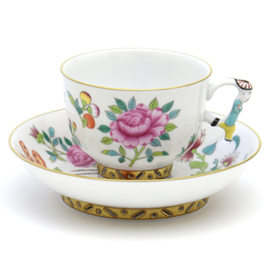 Art hand Auction Herend Teacup & Saucer Special Piece (SP225) Openwork Handmade Hand-painted Signed by Master Painter Brand New Herend, Tea utensils, Cup and saucer, Tea cup