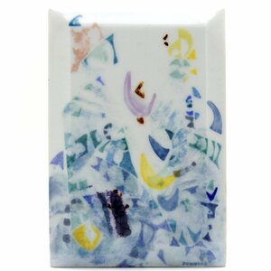 セーブル 希少 陶板画 一点物 ジョー ダウニング(1) タイルタブルー 硬質磁器製 手描き 飾り物 フランス製 新品 Sevres