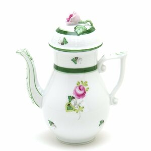 Art hand Auction Herend Coffee Pot (S) Vienna Rose Rose Decoration Handmade Hand-painted Porcelain Western Tableware Tableware Made in Hungary Brand New Herend, Western-style tableware, Tea utensils, pot